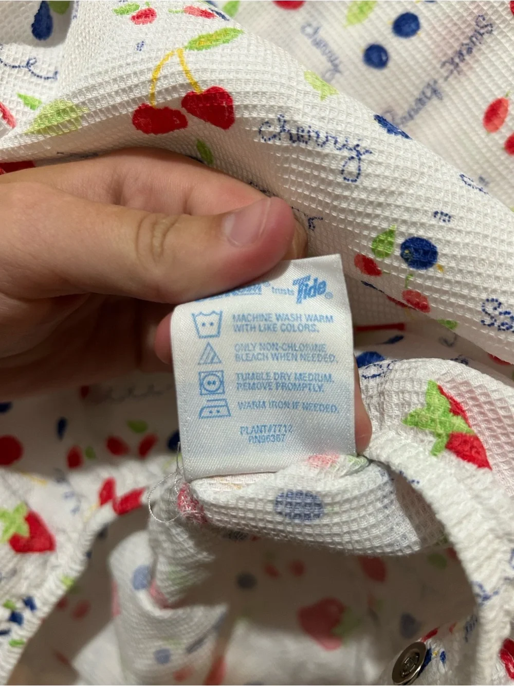Vintage Oshkosh Baby B'gosh Fruit Romper